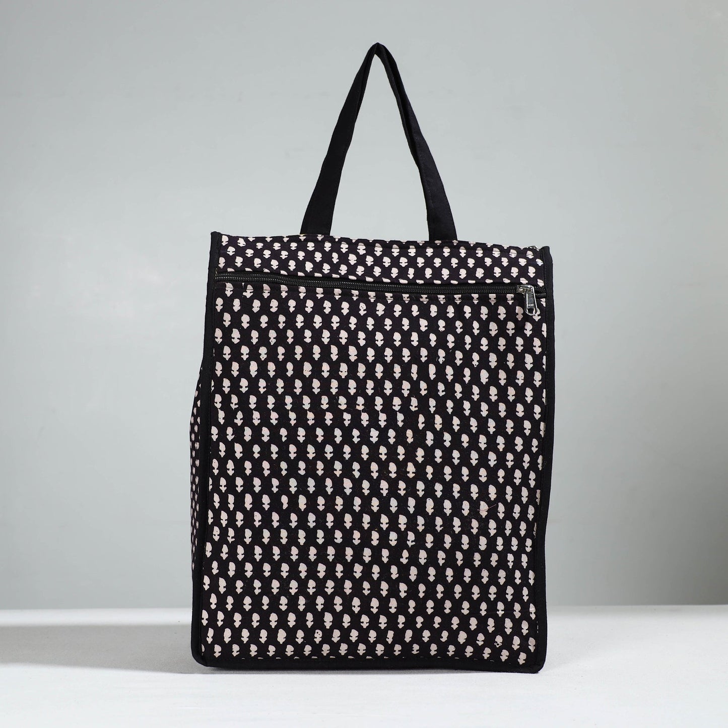 Black Handcrafted Cotton Shopping Bag 27