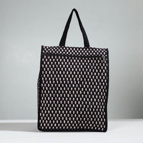 Black Handcrafted Cotton Shopping Bag 27