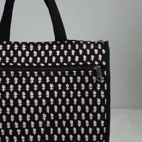 Black Handcrafted Cotton Shopping Bag 27