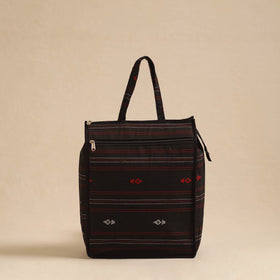  Black Handcrafted Cotton Shopping Hand Bag 