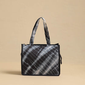 Black Handcrafted Cotton Small Hand Bag