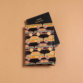 Handcrafted embossed leather passport cover 10