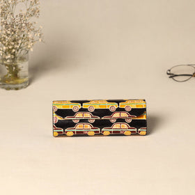 Handcrafted embossed leather spectacle case 06