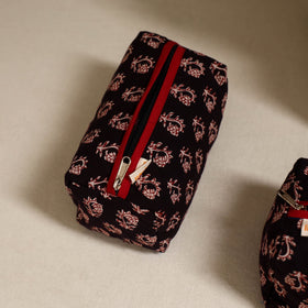 Handcrafted fabric toiletry bags (set of 3) 33