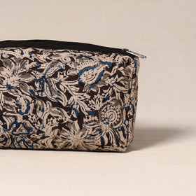 Brown - handcrafted fabric toiletry pouch 43