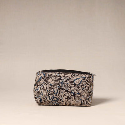 Brown - handcrafted fabric toiletry pouch 43