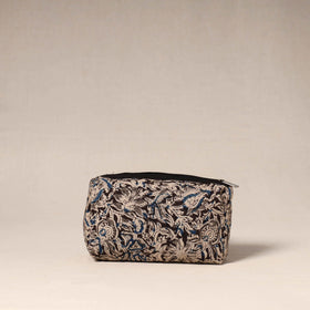 Brown - handcrafted fabric toiletry pouch 43