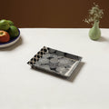 Black - handcrafted fabric valet tray (9 x 7 in) 09