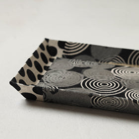 Black - handcrafted fabric valet tray (9 x 7 in) 09