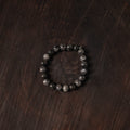 Black Handcrafted Glass Stone Bracelet