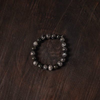 Black Handcrafted Glass Stone Bracelet