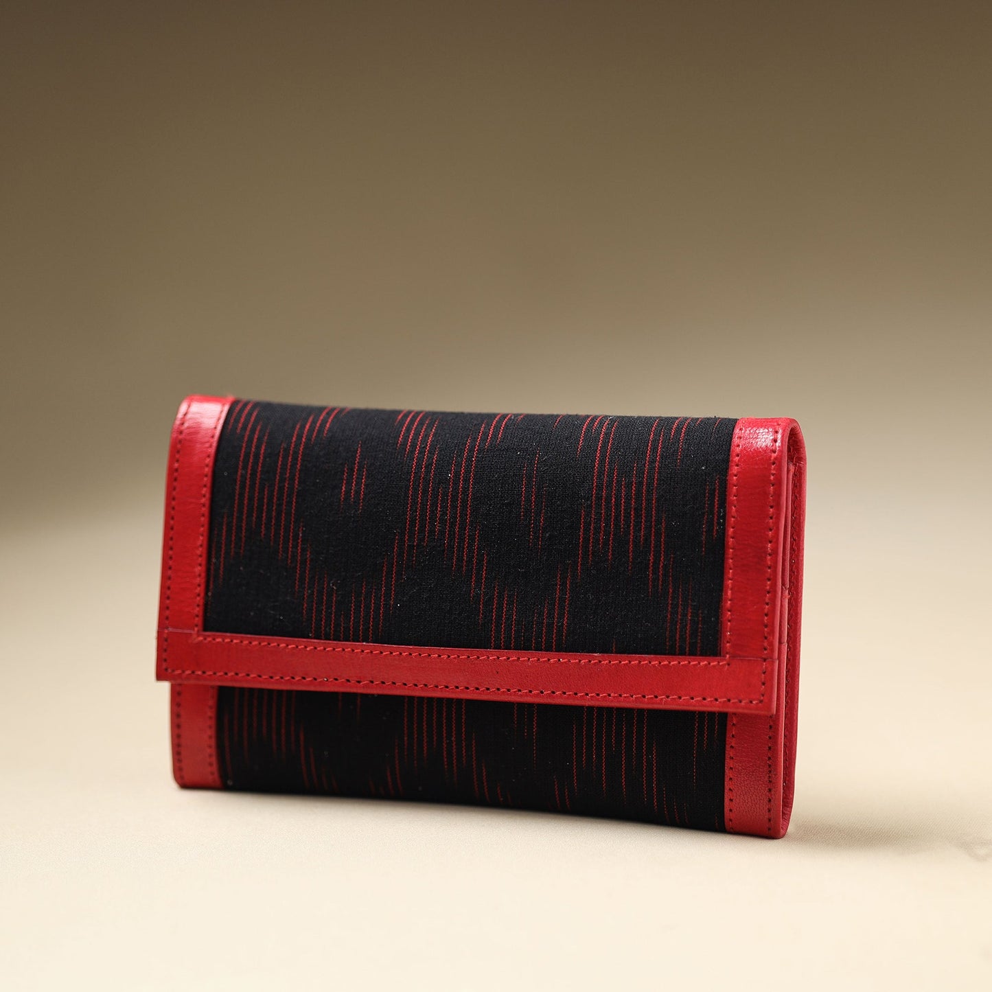  Handcrafted Ikat Weave Leather Wallet 