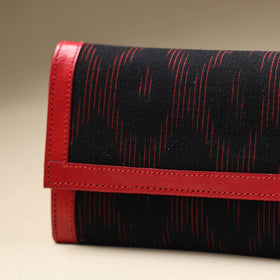  Handcrafted Ikat Weave Leather Wallet 