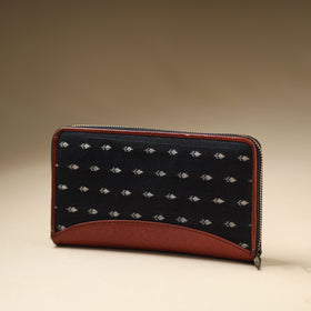 jacquard leather wallet