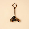  Black Handcrafted Kutch Hand Embroidery Keychain 