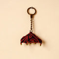 Black Handcrafted Kutch Hand Embroidery Keychain 