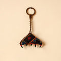  Black Handcrafted Kutch Hand Embroidery Keychain 
