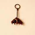  Black Handcrafted Kutch Hand Embroidery Keychain 
