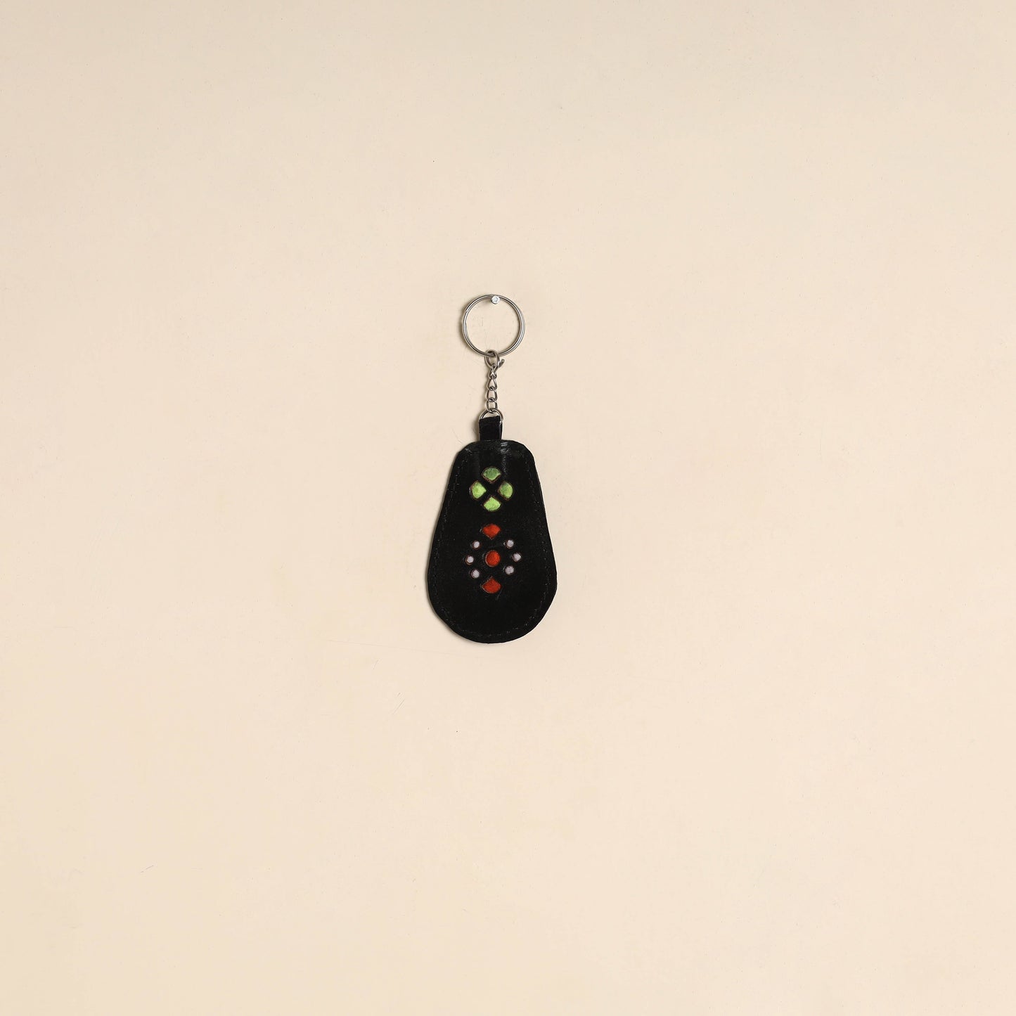 Handcrafted kutch leather keychain 03