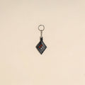 Black - handcrafted kutch leather keychain 07