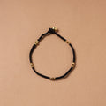 Handcrafted odisha dokra beads threadwork tribal anklet 06