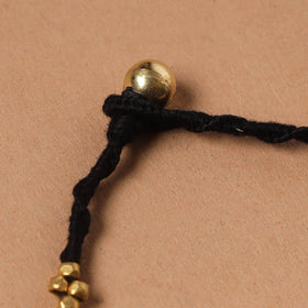 Handcrafted odisha dokra beads threadwork tribal anklet 06