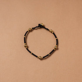 Handcrafted odisha dokra beads threadwork tribal anklet 18