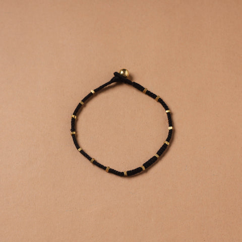 Handcrafted odisha dokra beads threadwork tribal anklet 20