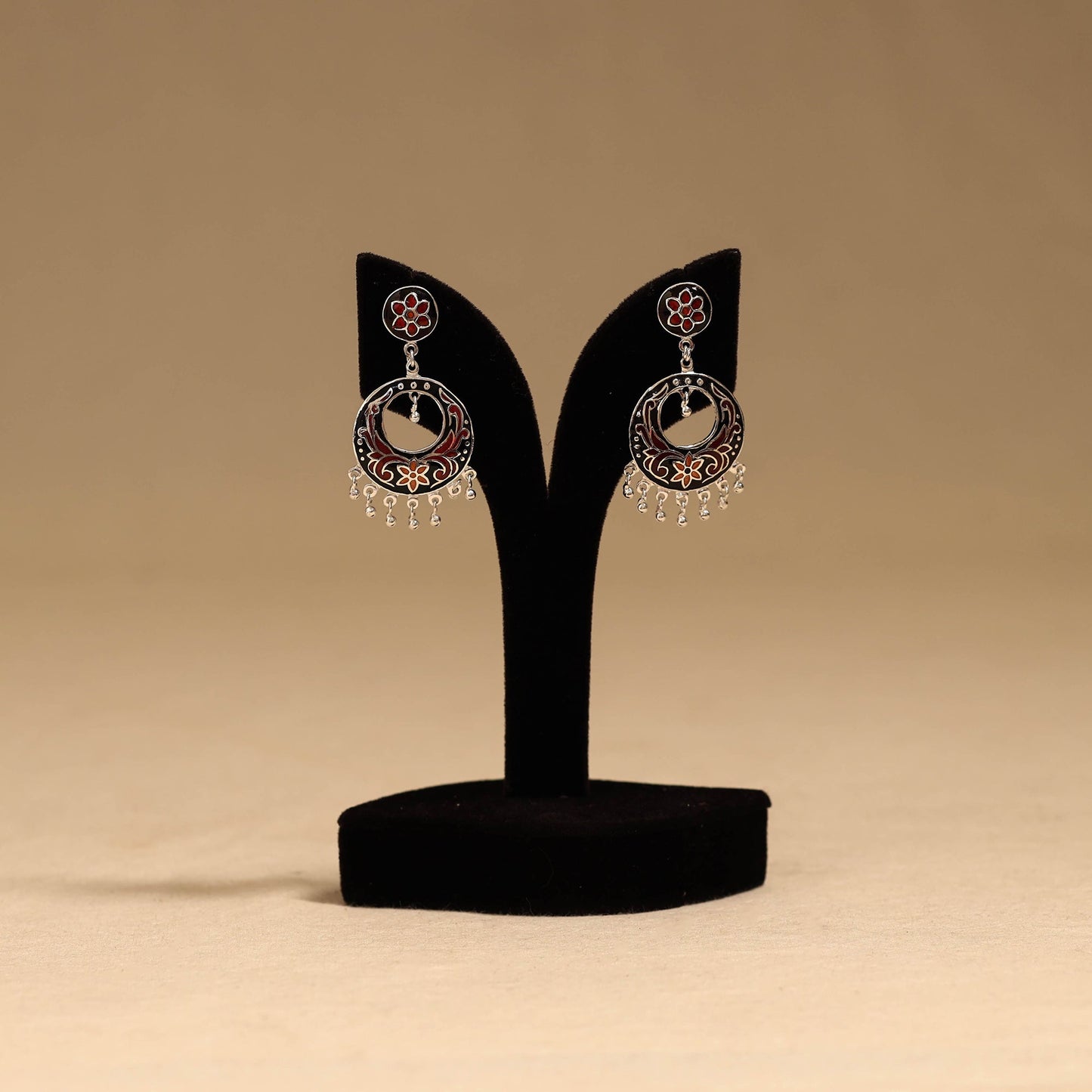 Handcrafted paka meenakari earrings 138