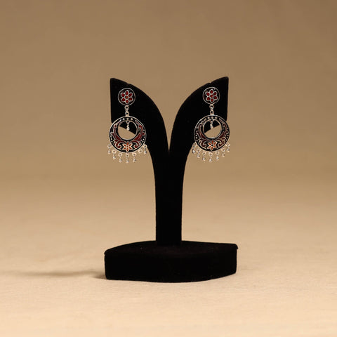 Handcrafted paka meenakari earrings 138