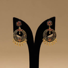 Handcrafted paka meenakari earrings 139