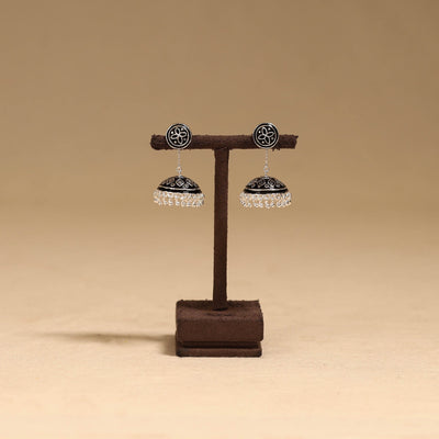 Handcrafted paka meenakari jhumki earrings 193