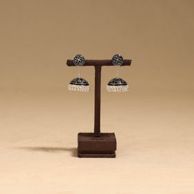 Handcrafted paka meenakari jhumki earrings 193