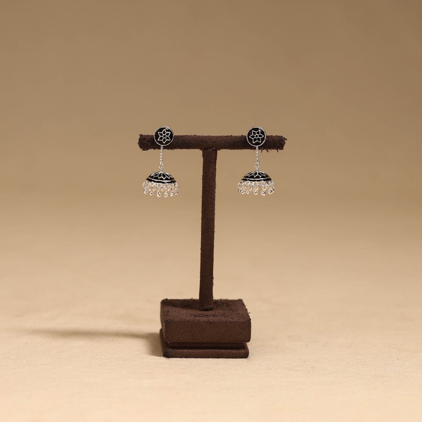 Handcrafted paka meenakari jhumki earrings 48