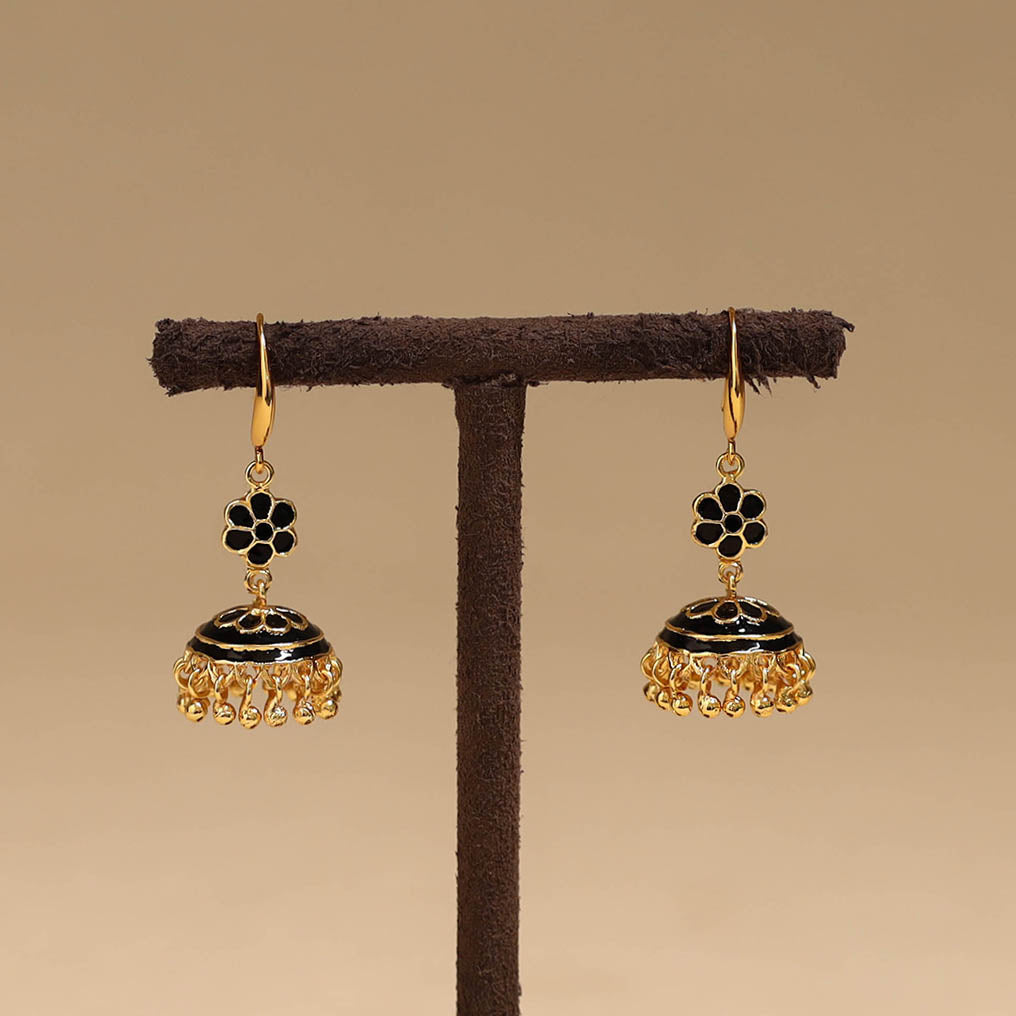 Handcrafted paka meenakari jhumki earrings 62