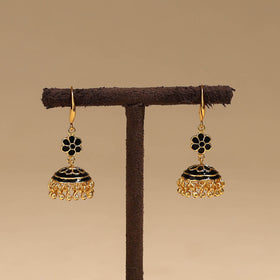 Handcrafted paka meenakari jhumki earrings 62