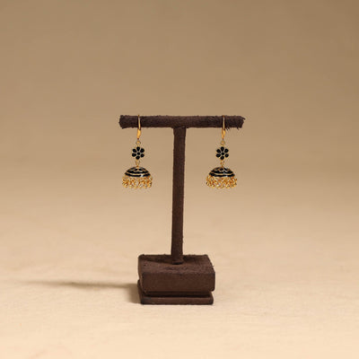Handcrafted paka meenakari jhumki earrings 62
