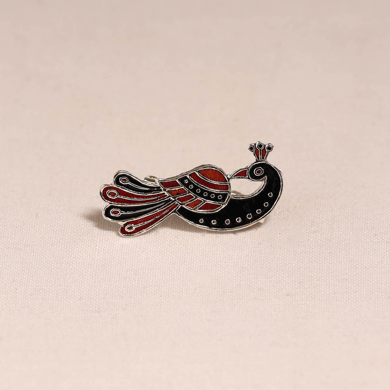 Handcrafted paka meenakari saree pin 209