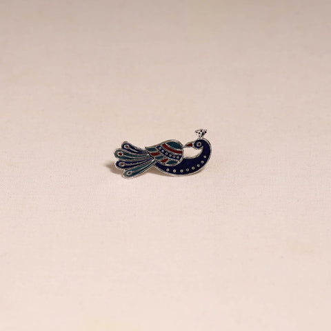 Handcrafted paka meenakari saree pin 215