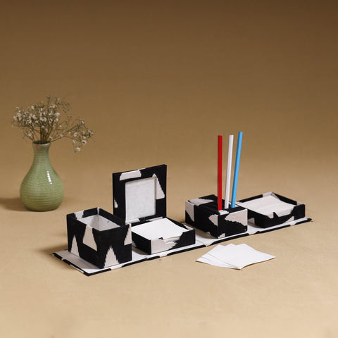 Black - handcrafted printed organizer stationery kit 45