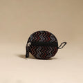 Black - handcrafted quilted ajrakh block printed fabric