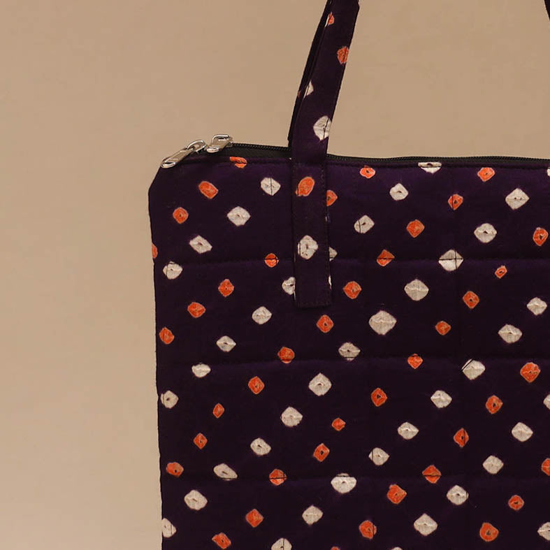 Handcrafted quilted handbag 13