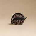 Black - handcrafted quilted kalamkari block printed fabric