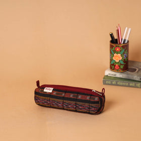 Handcrafted quilted pencil pouch 03