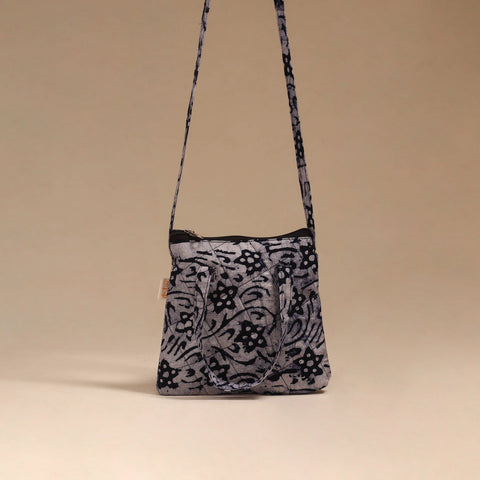Handcrafted quilted sling bag 02