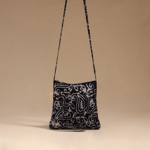 Handcrafted quilted sling bag 03