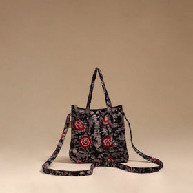 Handcrafted quilted sling bag 04