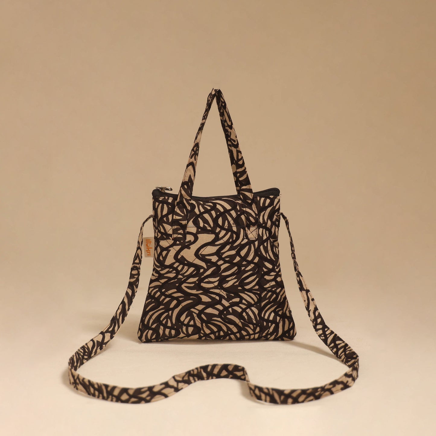 Handcrafted quilted sling bag 10