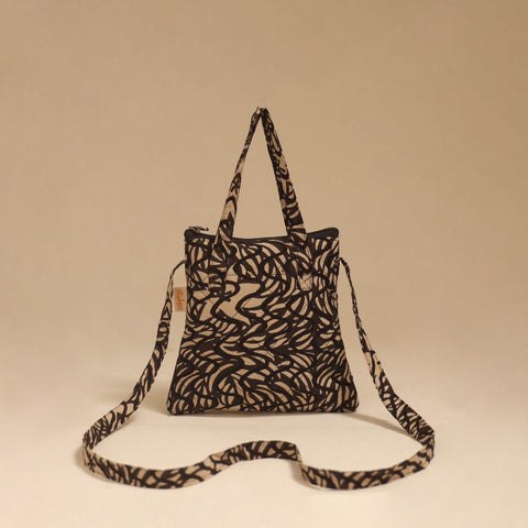 Handcrafted quilted sling bag 10