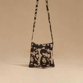 Handcrafted quilted sling bag 49